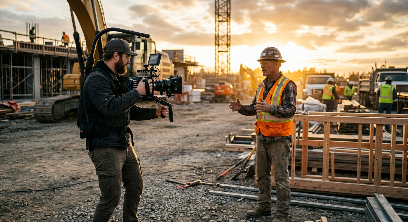 Utah contractor working on job site